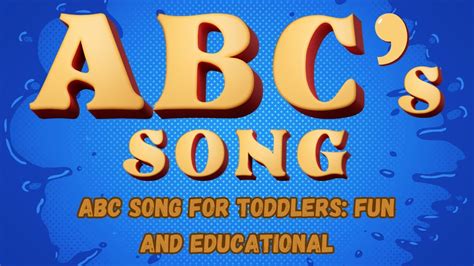 ABC Song for Toddlers: Fun and Educational! - YouTube