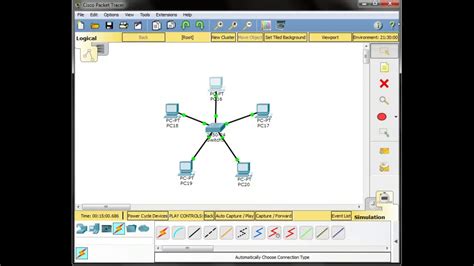 Tutorial In How To Make A Star Topology Using Cisco Packet Tracer Youtube