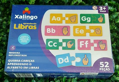 Quebra Cabe A Aprendendo O Alfabeto Em Libras Xalingo Livraria Cervo