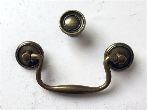 3 75 Vintage Style Drop Handle Bail Drawer Pulls Handles Etsy