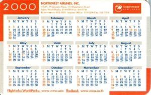 Kalender Saku San Francisco Northwest Airlines Thailand Airlines