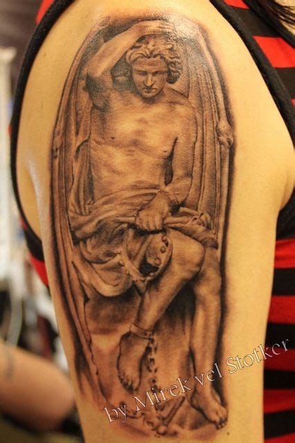 Lucifer Tattoo By Mirek Vel Stotker Leg Tattoos Tattoos Body Art