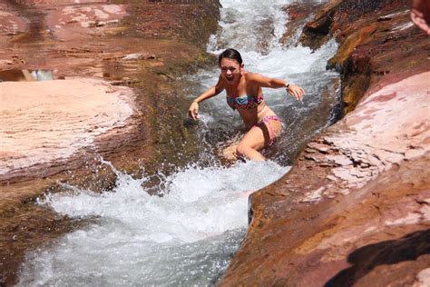 Slide Rock State Park Sedona Az Hang On To The Oh Ne Flickr