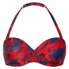 Beachlife Blue Lilies Multiway Bikini Oberteil Annadiva