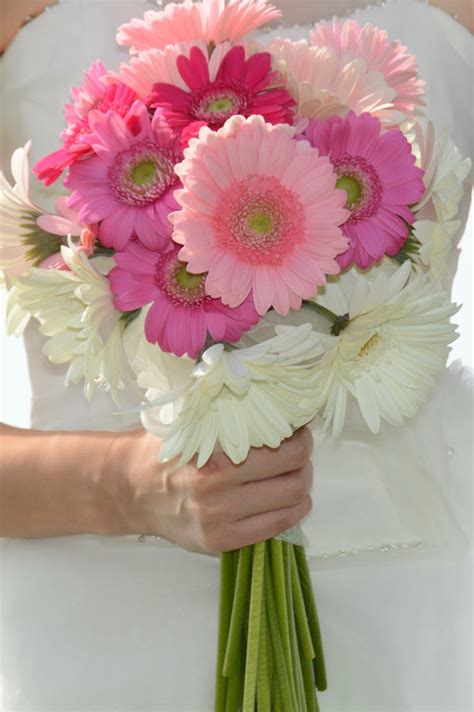 Hawaii Wedding Flowers: Gerbera Daisy Bouquet