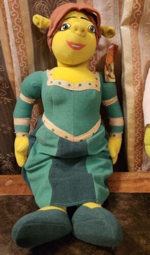 2004 Dreamworks Shrek 2 Fiona & Shrek Stuffed Plush Toys by Nanco with ...