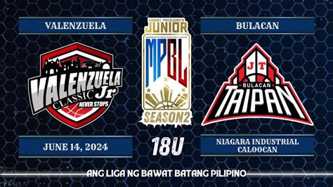 Junior Mpbl Season Bulacan Jt Taipan Vs Valenzuela Classic Jrs