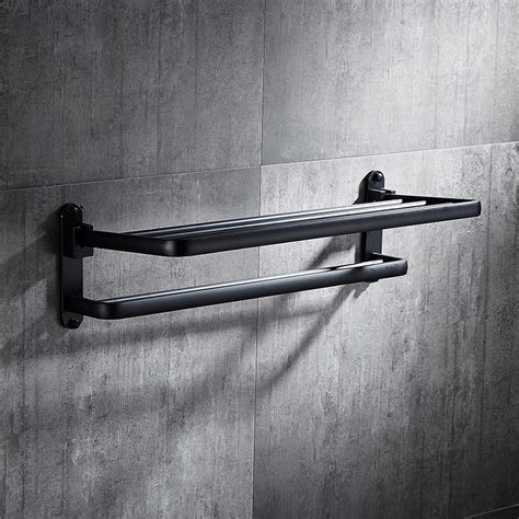 Towel Rack Black oil-rubbed bronze wall mount