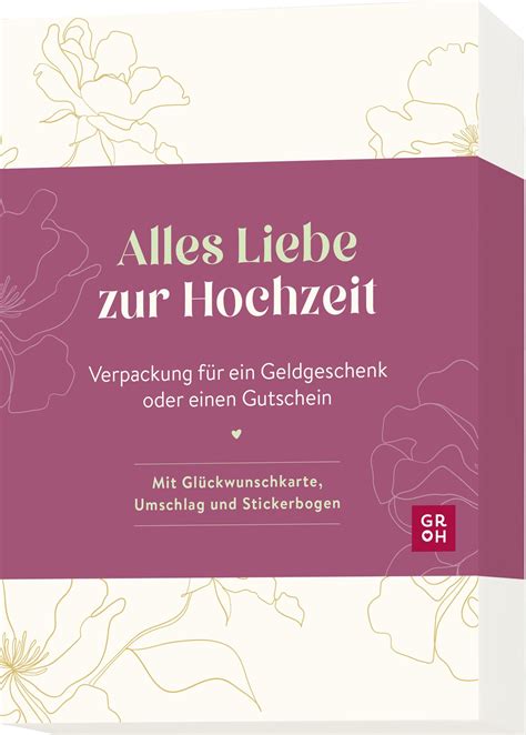 Alles Liebe Zur Hochzeit Von Groh Verlag Buch