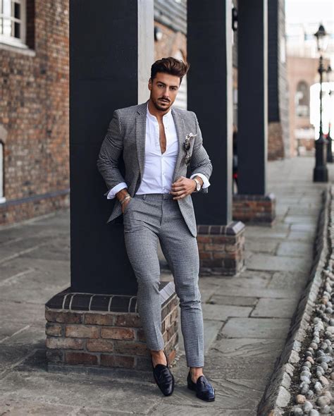 Looks Com Estampa Xadrez Para Homens Mens Fashion Suits Mens Outfits