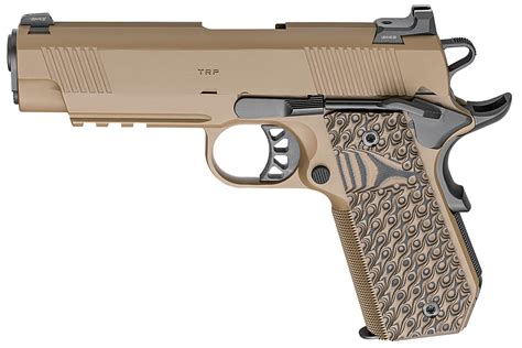 Springfield 1911 TRP 4 25 CC 45 ACP Pistol With Coyote Brown Cerakote