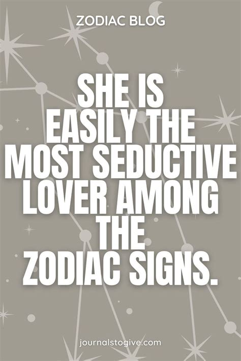 She Is Easily The Most Seductive Lover Among The Zodiac Signs She Has