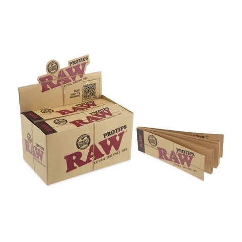 Raw Papers Pro Tips Rolling Paper Filter Tips 21pk Booklet Display 24ct