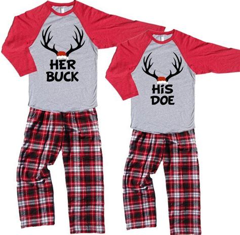 Funny His And Hers Christmas Pajamas - Funny PNG