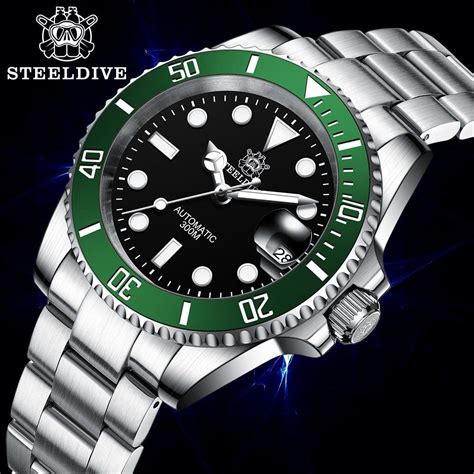 Jam Tangan Steeldive Sd Submariner Homage Automatic Seiko Nh