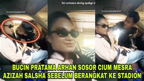 Pratama Arhan Pamit Cium Mesra Azizah Salsha Berangkat Jelang Laga