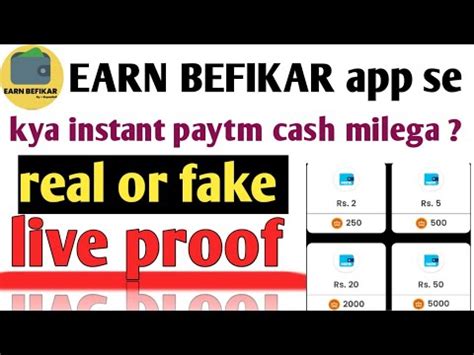 Earn Befikar App Se Paytm Cash Kamana Sikhe Real Or Fake Live Proof