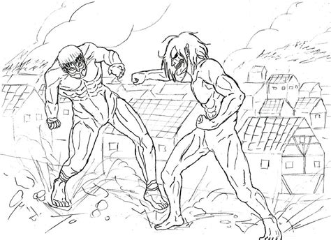 Attack on Titan - Armored Titan VS Eren Titan by Katong999 on DeviantArt