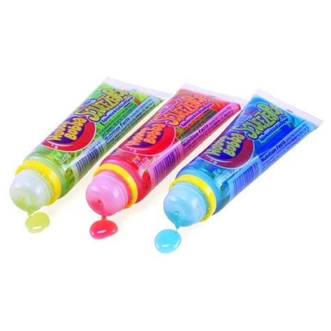 Hubba Bubba Squeeze Pop Liquid Candy Tubes - Sour Flavors: 18-Piece Box ...