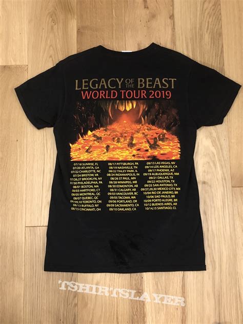 Iron Maiden Legacy Of The Beast Tour Shirt Tshirtslayer Tshirt And