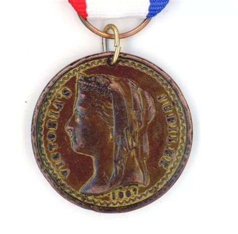 Queen Victoria Golden Jubilee Medal Medallion Australian Celebration
