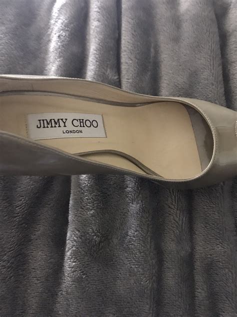 Jimmy Choo Platform Peep Toe Pumps Nude Smooth Leather Gem