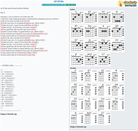 Chord: All Of Me - tab, song lyric, sheet, guitar, ukulele | chords.vip