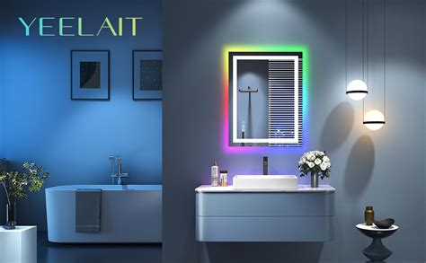 Amazon Yeelait X Rgb Led Bathroom Mirror With Lights