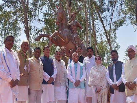 Haryana Cm Manohar Lal Nuh Raja Hasan Khan Mewati Martyrdom Day