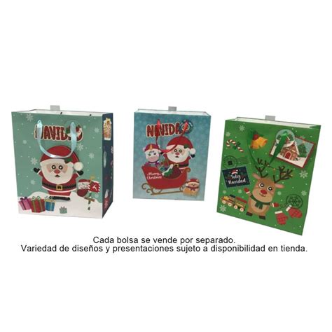 Bolsa De Regalo De Navidad Varios Modelos Pza Walmart