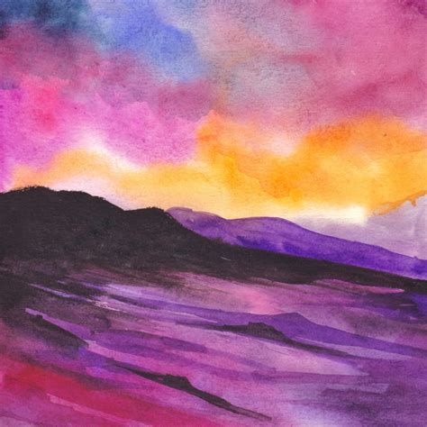 creating stunning sunset paintings    life