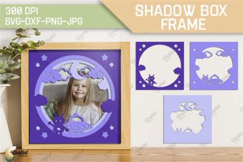 Shadow Box Frame D Shadow Box Papercut Graphic By Digital Idea