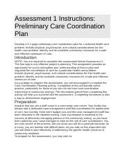 NURS FPX 4050 Assessment1 Docx Assessment 1 Instructions Preliminary