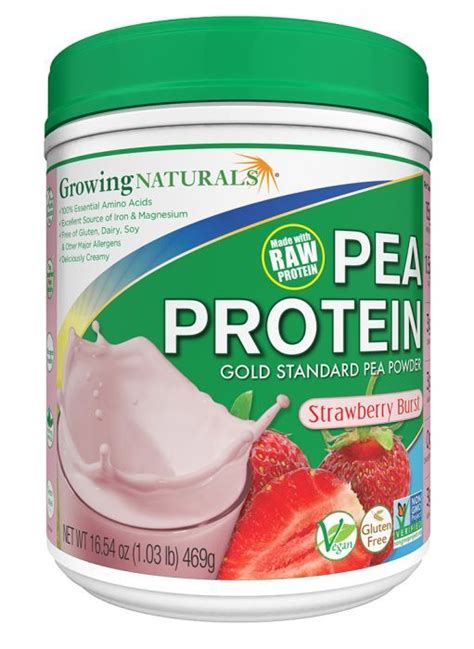 Growing Naturals Pea Protein 15 Grams Vegan Protein Easy To Digest Find