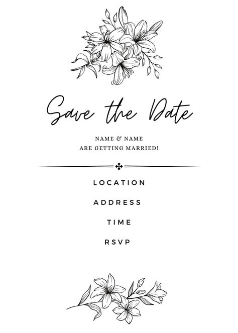 Save The Date Etsy