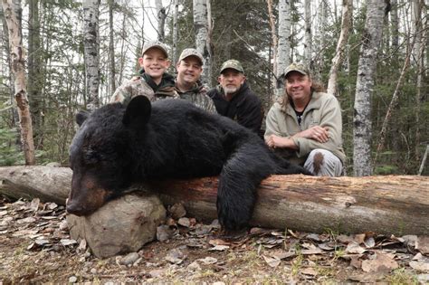 Ontario Bear Hunt At Dog Lake Father And Son Bear Hunt Canada In The Rough
