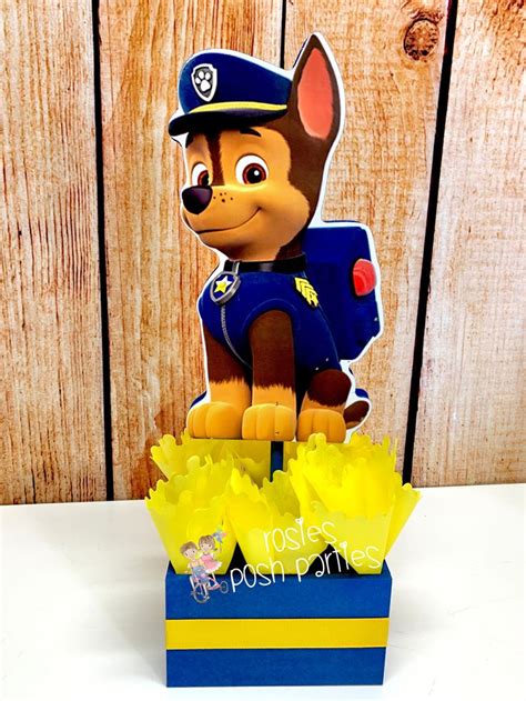 Paw Patrol Birthday Theme Party Centerpiece Decoration Individual Paw