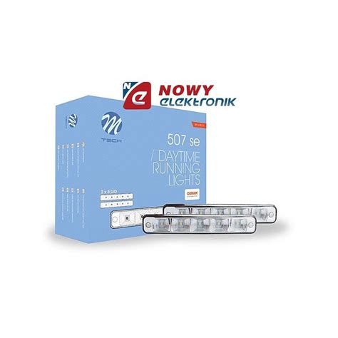 Światła dzienne LED 507 M Tech 5x1W OSRAM św do jazdy dziennej Motoryzacja