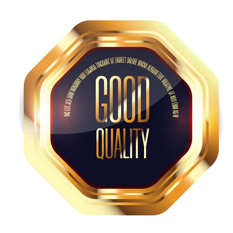 Gold Badges Seal Quality Labels Sale Medal Badge Stamp Golden Genuine 18106990 Png