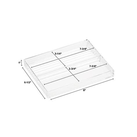 Clear Acrylic Large Stackable Trays The Container Store