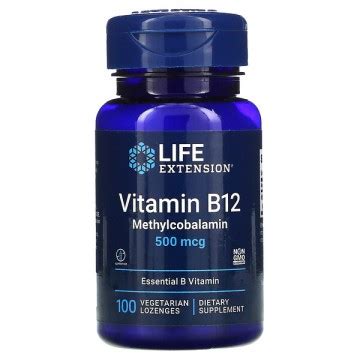 Купить Vitamin B12 Methylcobalamin 500 мкг (метилкобаламин, витамин B12 ...