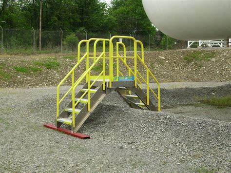 Erectastep Crossover Stairs Over Gravel Berm ErectaStep