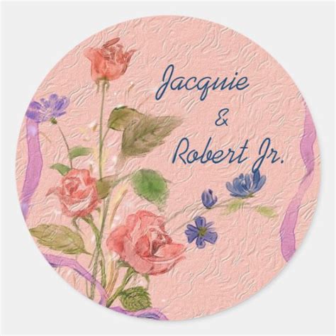 Wedding Invitation Envelope Sticker Zazzle