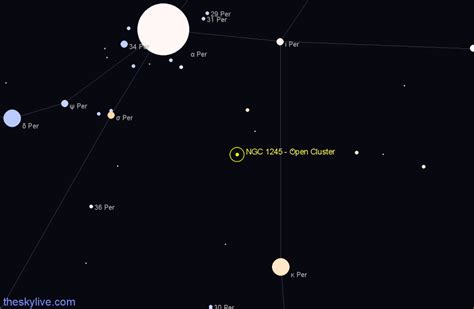 Ngc Open Cluster In Perseus Theskylive