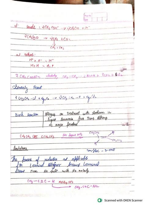 Class Chemistry Chapter Hydrocarbons Handwritten Notes Shop