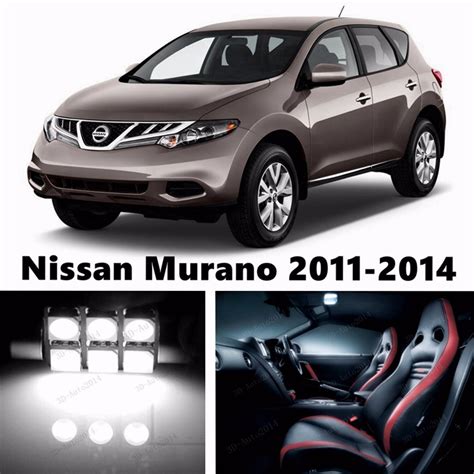 Pcs Led Xenon White Light Interior Package Kit For Nissan Murano