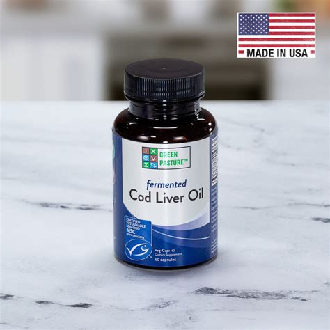 Fermented Cod Liver Oil 60 And 120 Capsules Green Pasture