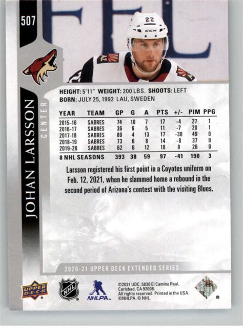 Upper Deck Extended Series Nhl Hockey Base Singles Pick Your