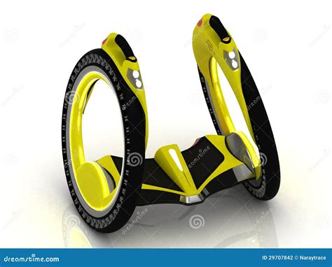 Self-balancing Electric Scooter Stock Illustration - Illustration of ...