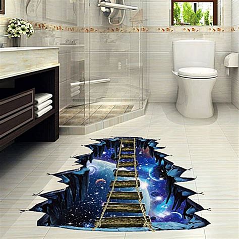 Floor Decor Large D Cosmic Space Floor Wall Sticker Galaxy Etsy